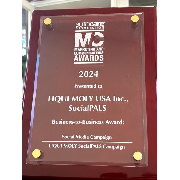 "Autocare Association MC Award 2024 – LIQUI MOLY USA & socialPALS, Business-to-Business Award: Social Media Campaign"
